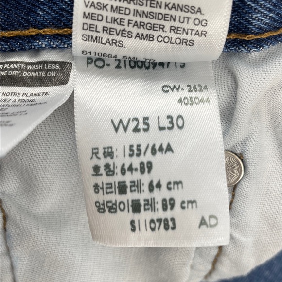 Levi’s 501 Original Fit Women’s Blue Jeans. W25/L30. - Picture 14 of 14